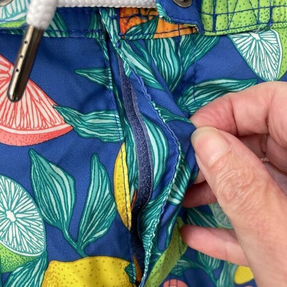 Abercrombie and Fitch Men’s Swim Trunks Citrus Print 33 x 7 L - Picture 7 of 8